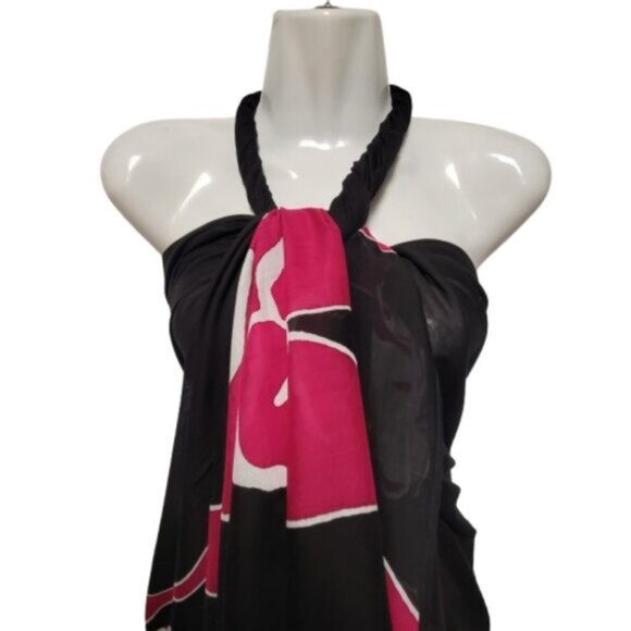 Womens Sarong Cotton Wrap, Handpainted Batik Wrapskirt Beach Pareo Beachwear-NEW - Picture 7 of 7